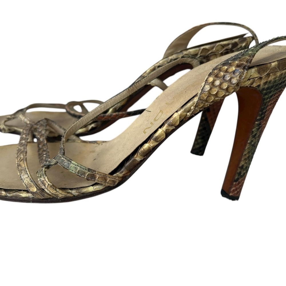 Halston Heritage Genuine Python Snakeskin Heels i… - image 2